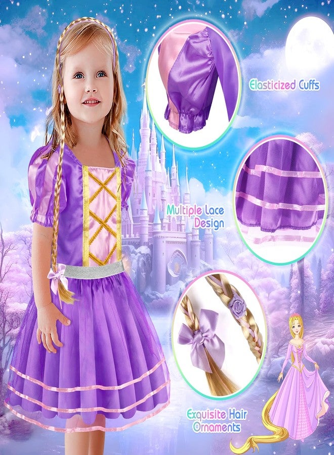EULRGAUS Princess Dress Up, Toddler Dress Up Clothes, Cosplay Princess Costume Gift Set with Princess Dresses and Princess Toys, Pretend Play Girl Toys Age 3-6, Halloween Christmas Birthday Gift - Image 4